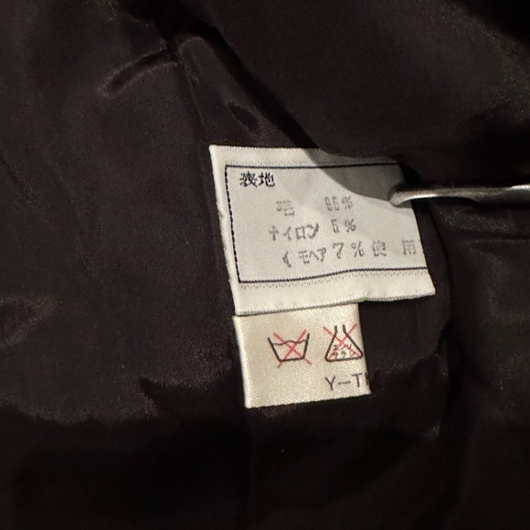 Vintage Christian Dior Black White Tweed Wool Blazer - Picture 10 of 11